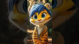 Inside Out 2 as TIGER! + Evil Joy | (Cartoon Animation)