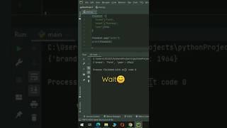 Remove Items from Dictionary by pop() Function In Python | #shorts #shortvideo #short #python