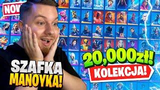 MOJA SZAFKA za prawie 20,000 zł  w Fortnite ... (rzadkie OG SKINY!)