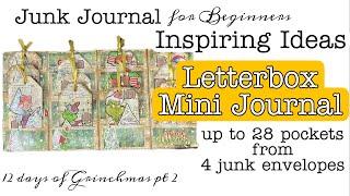 How to Make a Letterbox Journal from Junk Envelopes in 2 hours or less. Beginners Journal Tutorial.