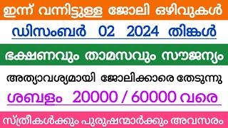 2024 Kerala Job vacancy/latest job vacancy in kerala/kerala job vacancy today/job vacancy 2024