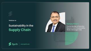 Webinar: Sustainability in the Supply Chain