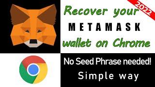 How to Recover Your MetaMask Wallet on Google Chrome without Seed Phrase - Not Using Vault Decryptor