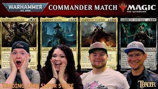 MTG Warhammer 40k Commander Decks Match 1 | Magic the Gathering deutsch | Trader | Tutorial Duel