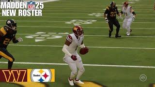 Washington Commanders vs. Pittsburgh Steelers | Madden NFL 25 Roster Simulation #madden24