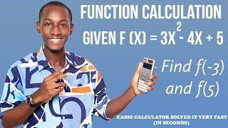 HOW TO SOLVE FUNCTIONS USING CALCULATOR: Casio fx-991 es plus calculator