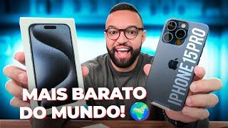 COMPREI o iPHONE 15 PRO mais barato do MUNDO!