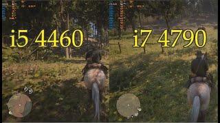 i5 4460 vs i7 4790 minimum vs recommended CPU for Red Dead Redemption 2