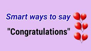 Smart Ways to Say Congratulations/Stop Saying Congratulations/Bright Simple English/ Learn English