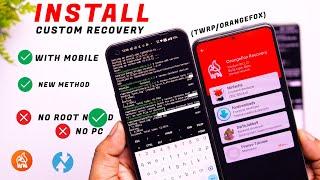 New Way to install TWRP in Android Phone without Bugjaeger & PC  | No Root | No PC | Only Mobile