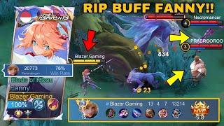 FANNY 20K MATCH SOLO RANKED!! PLEASE DON'T TAKE MY BUFF  (HARD GAME)
