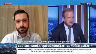 Tribune des militaires dans Valeurs Actuelles : David Guiraud démolit Guillaume Roquette (Le Figaro)