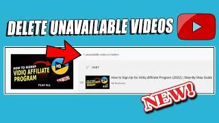 How to Delete Unavailable Videos on YouTube Playlist (PC/Laptop)