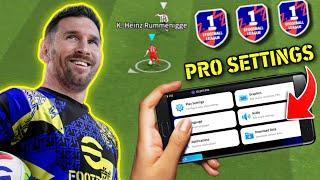 100% Best Play Settings & All Pro Controls In eFootball 2025 Mobile !! eFootball 2025 Best Settings