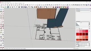 How to scale imported autocad file in sketchup..