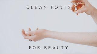 Clean Fonts for Graphic Design Projects