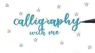 CALLIGRAPHY + HAND LETTERING BASICS | CALLIGRAPHY WITH ME