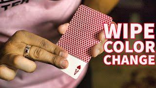 Easy WIPE Color Change -  Card Trick Tutorial