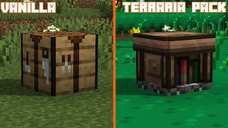 Vanilla vs Terraria Pack | Texture Comparison