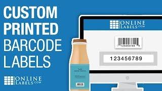 Custom Printed Barcode Labels by OnlineLabels.com